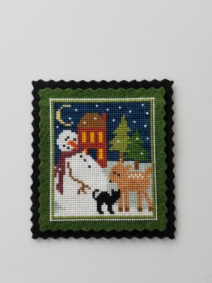 click here to view larger image of Waiting for Santa Kit (counted cross stitch kit)