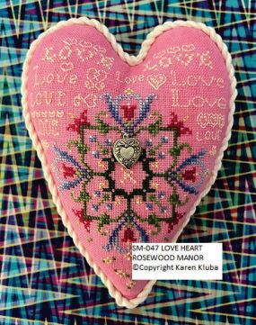 click here to view larger image of Love Heart w/Charm (chart)