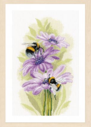 click here to view larger image of Dancing Bees - 27ct (counted cross stitch kit)