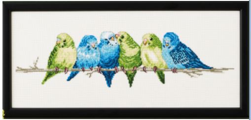 click here to view larger image of Budgie (counted cross stitch kit)