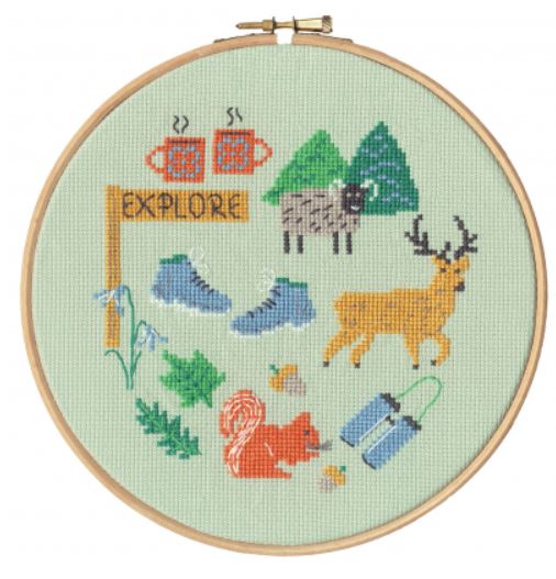 click here to view larger image of Explore  (counted cross stitch kit)