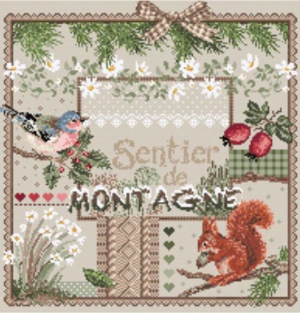 click here to view larger image of Sentier de Montagne - Aida (counted cross stitch kit)