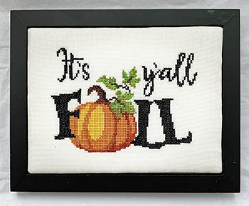 click here to view larger image of Fall Post Card (counted cross stitch kit)