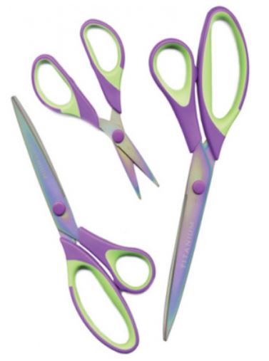 click here to view larger image of Titanium Scissors Value Pack of 3 (Storage and Craft Organisers)