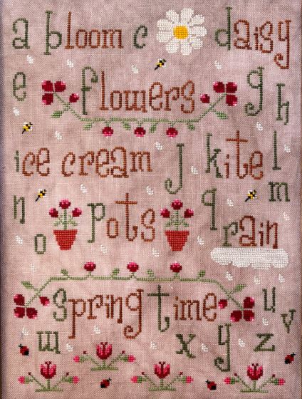 click here to view larger image of Spring Alphabet Sampler (chart (special))