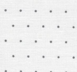 click here to view larger image of White with Grey Mini Dots - Fat Quarter - Edinburgh Linen 36ct (None Selected)