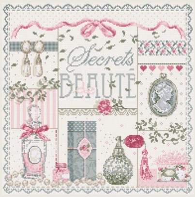 click here to view larger image of Secrets de Beaute (KIT) - Aida (counted cross stitch kit)