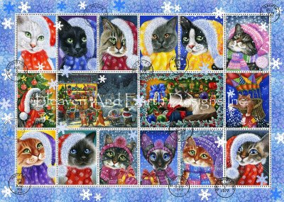 click here to view larger image of Christmas Stamps - Irina Garmashova (chart)