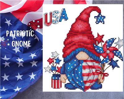 click here to view larger image of Patriotic Gnome (chart)