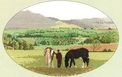 click here to view larger image of Green Pastures (counted cross stitch kit)