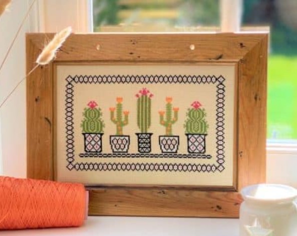 click here to view larger image of Cactus KIT - 16ct Aida (counted cross stitch kit)