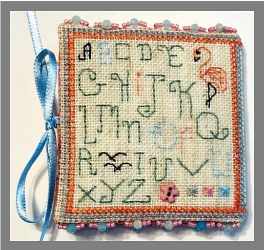 click here to view larger image of Flamingo's Folly Needle Book (counted cross stitch kit)