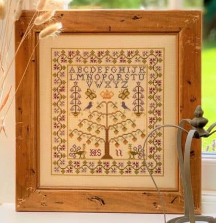 click here to view larger image of Tree of Life Kit - 32ct Linen (counted cross stitch kit)