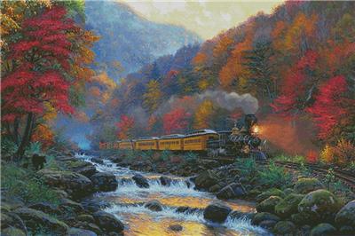 click here to view larger image of Smoky Mountain Train (Large)  (chart)