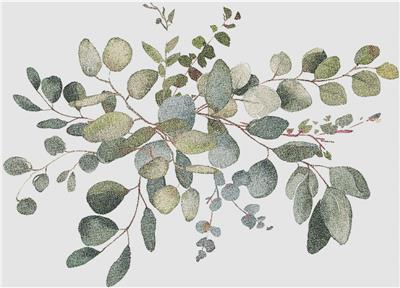 click here to view larger image of Watercolour Eucalyptus Arrangement II (chart)