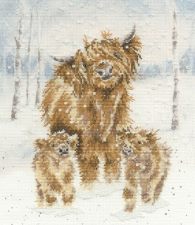 click here to view larger image of Highland Christmas (counted cross stitch kit)