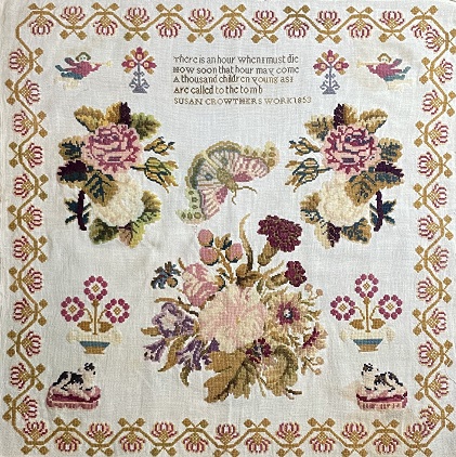 click here to view larger image of Susan Crowthers 1853 Sampler (chart)