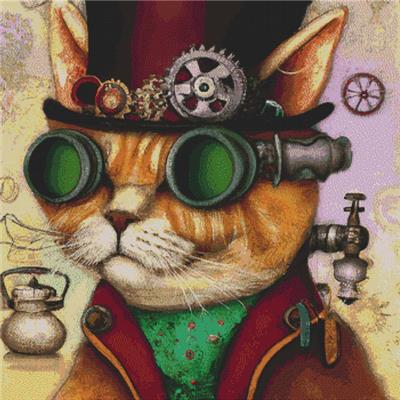 click here to view larger image of Steampunk Cat (chart)