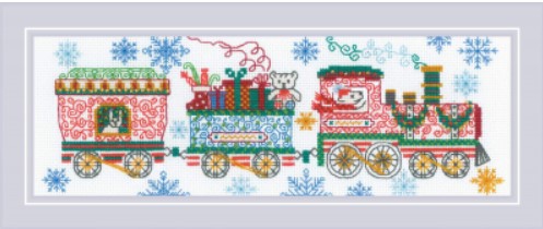 click here to view larger image of Holiday Train (counted cross stitch kit)