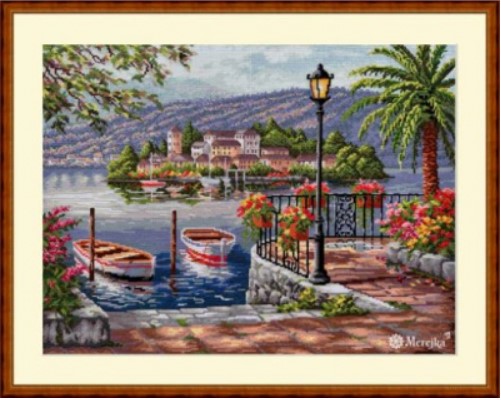 click here to view larger image of Lago Del Porto (counted cross stitch kit)