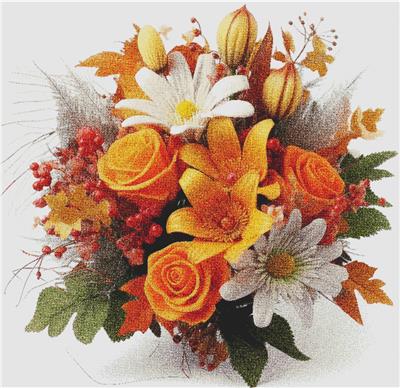 click here to view larger image of Autumn Flowers (chart)