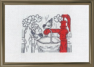 click here to view larger image of Red Water Pump (counted cross stitch kit)
