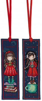 click here to view larger image of Gorjuss Bookmarks (counted cross stitch kit)