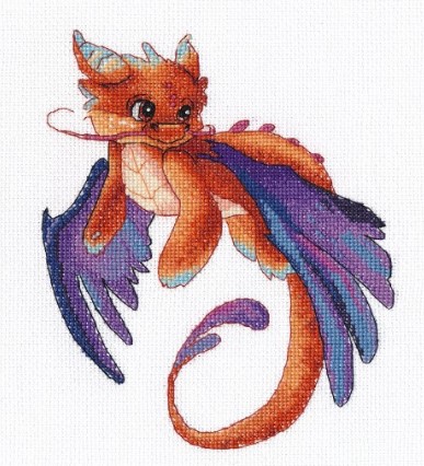 click here to view larger image of Dragon 2 (counted cross stitch kit)