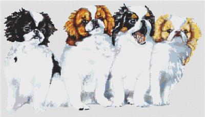 click here to view larger image of Japanese Chin Puppies (chart)