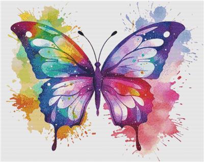 click here to view larger image of Watercolour Butterfly (chart)