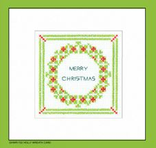 click here to view larger image of Wreath Cards (counted cross stitch kit)