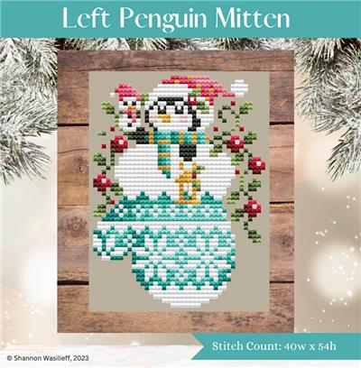 click here to view larger image of Left Penguin Mitten (chart)