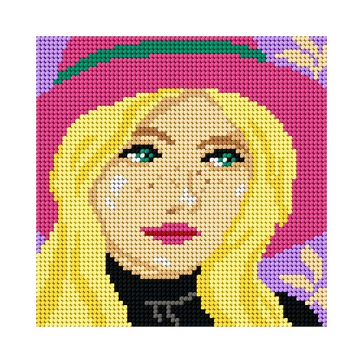 click here to view larger image of Woman Portrait - SA9767 (needlepoint kit)