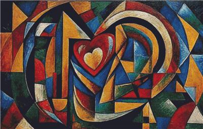 click here to view larger image of Cubist Heart (chart)