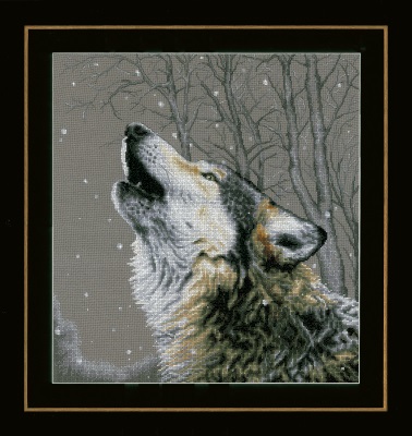 click here to view larger image of Howling at the Stars (counted cross stitch kit)