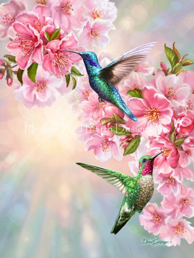 click here to view larger image of Hummingbirds in Spring - Dona Gelsinger (chart)