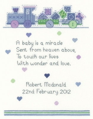 click here to view larger image of Baby Boy (counted cross stitch kit)
