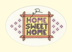 click here to view larger image of Home Sweet Home Greeting Cards (counted cross stitch kit)
