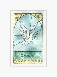 click here to view larger image of Peace Christmas Cards (counted cross stitch kit)