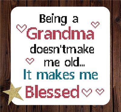 click here to view larger image of Being a Grandma (chart)