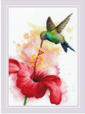 click here to view larger image of Hummingbird (counted cross stitch kit)