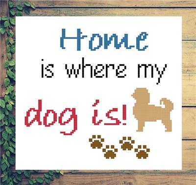 click here to view larger image of Home is where my Dog is (chart)