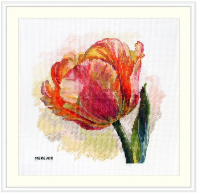 click here to view larger image of Parrot Tulip (counted cross stitch kit)