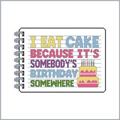 click here to view larger image of Sassy Threads Series II - I Eat Cake.... (chart)