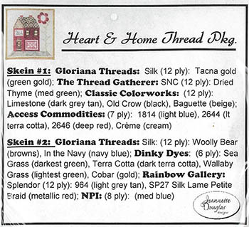 click here to view larger image of Heart and Home Thread Pack (accessory)