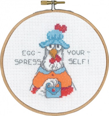 click here to view larger image of Egg-Spress Your-Self (counted cross stitch kit)