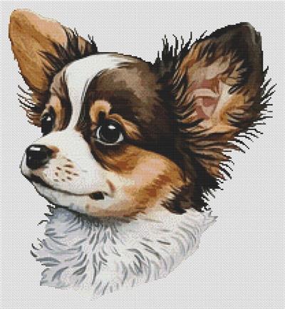 click here to view larger image of Longhaired Chihuahua Portrait (chart)