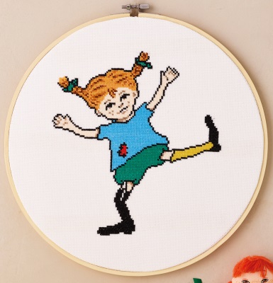 click here to view larger image of Pippi Langstrompe (counted cross stitch kit)