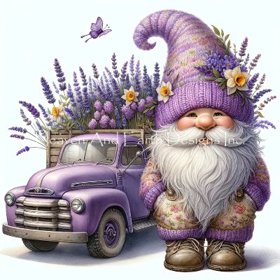 click here to view larger image of Lavender Gnome Truck - HAED (chart)