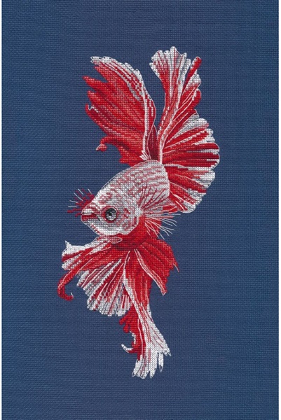 click here to view larger image of Cockerel Fish (counted cross stitch kit)
